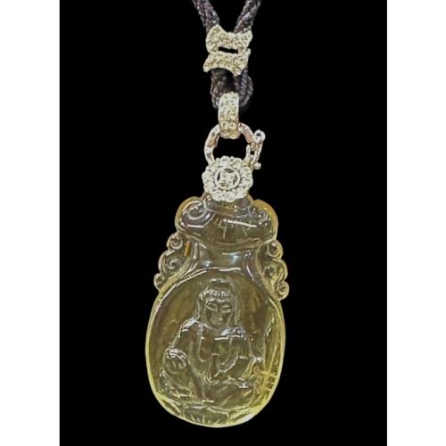 【戴昇金】天然黃水晶觀音 (檸檬黃)