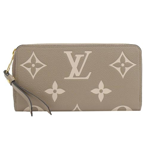 Louis Vuitton LV M69794 Monogram Empreinte 壓紋ㄇ字拉鍊長夾.灰