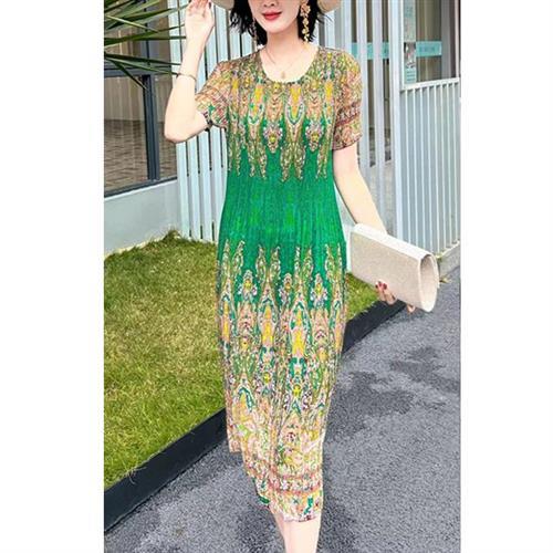 【KEITH-WILL歐風】韓國完美品格三宅壓褶褶皺洋裝