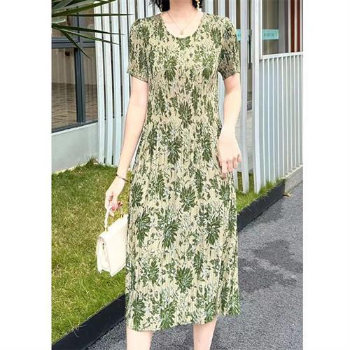 【KEITH-WILL歐風】韓國完美印象三宅壓褶褶皺洋裝