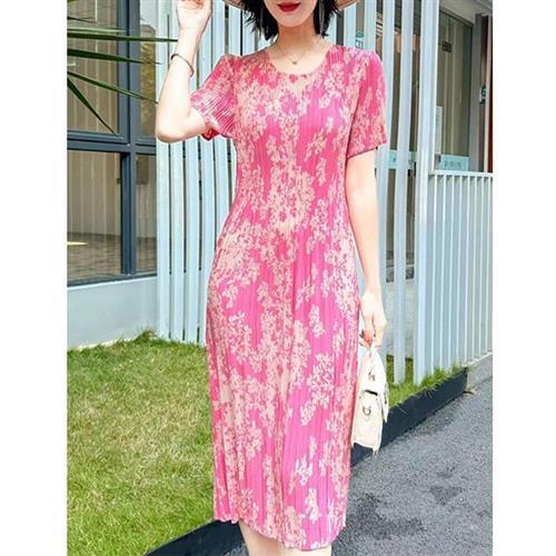 【KEITH-WILL歐風】韓國完美經典三宅壓褶褶皺洋裝