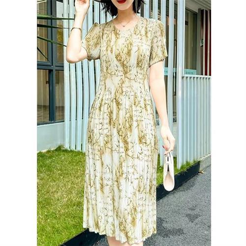 【KEITH-WILL歐風】韓國完美玩色三宅壓褶褶皺洋裝