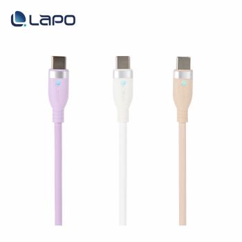 LaPO USB-C 液態矽膠微光快充傳輸線 PD/QC 100W 150cm