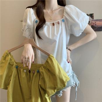 【ALLK 歐楷】新品 寶石層次上衣 共2色(尺寸L-XXL/中大尺碼/涼爽/透氣)