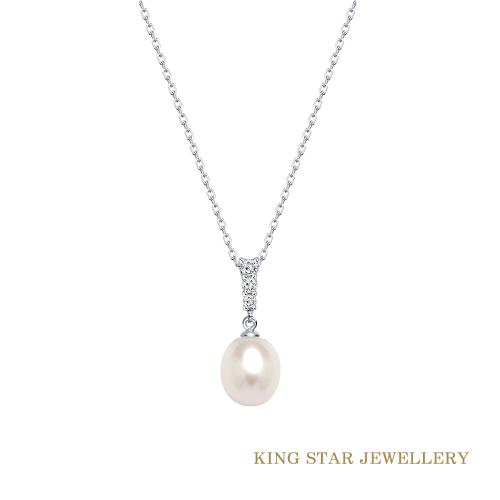 King Star  天然淡水珍珠項鍊 8-9mm 優雅款