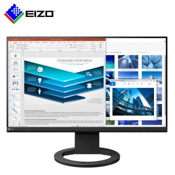EIZO EV2480 為專業護眼辦公螢幕，採用23.8吋 IPS 面板，提供1920x1080 全高畫質解析度與廣視角178°，內建抗藍光、零閃屏與節能技術，超薄窄邊框設計適合OA辦公，支援Type-C、DisplayPort與HDMI輸入，五年保固，CP值高美型顯示器。