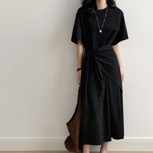 【nata】簡約棉質圓領洋裝（共三色）