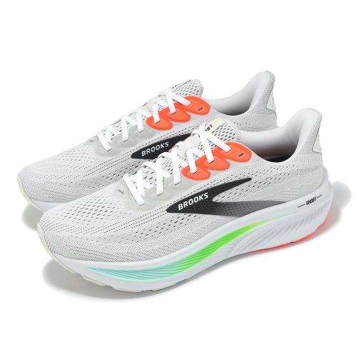 Brooks 慢跑鞋 Ghost 17 2E 男鞋 寬楦 灰 橘 魔鬼系列 緩衝 避震 運動鞋 1104422E112