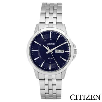 【CITIZEN 星辰】 極品精緻藍色錶面商務男仕手錶 BF2011-51L