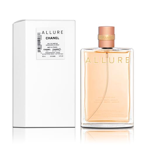 CHANEL 香奈兒 ALLURE 女性淡香精 100ML TESTER 環保包裝
