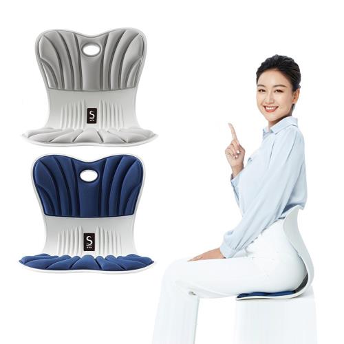 【西格傢飾】加大款 美體矯姿護脊靠背椅 美姿坐墊 減壓坐墊 美臀坐墊