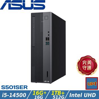 (規格升級)ASUS華碩 S5 SFF 商用桌機 i5-14500/32G/1.5TB SSD/W11/H-S501SER-514500015W