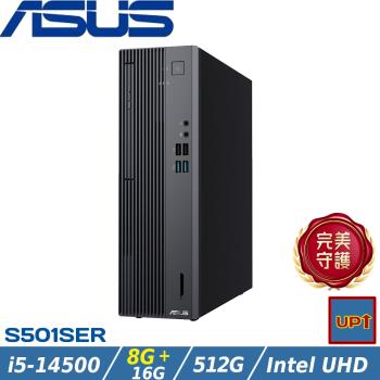 (規格升級)ASUS華碩 S5 SFF 商用桌機 i5-14500/24G/512G SSD/W11/H-S501SER-514500015W