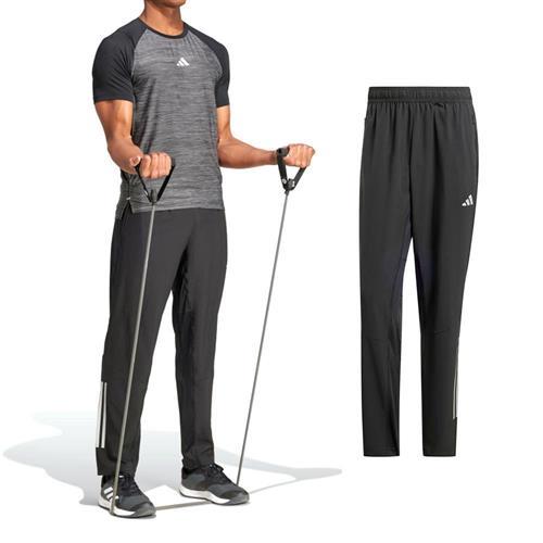 Adidas GYM+ 3S 男款 黑色 運動 休閒 拉鍊 健身 訓練 口袋 亞規 愛迪達 長褲 IM7484