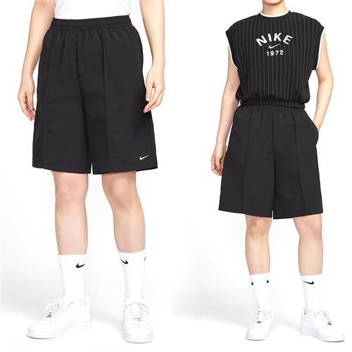 Nike EVRYTHNG WVN HR 9 女款 黑色 運動 休閒 口袋 9吋 寬鬆 高腰 短褲 HJ1398-010