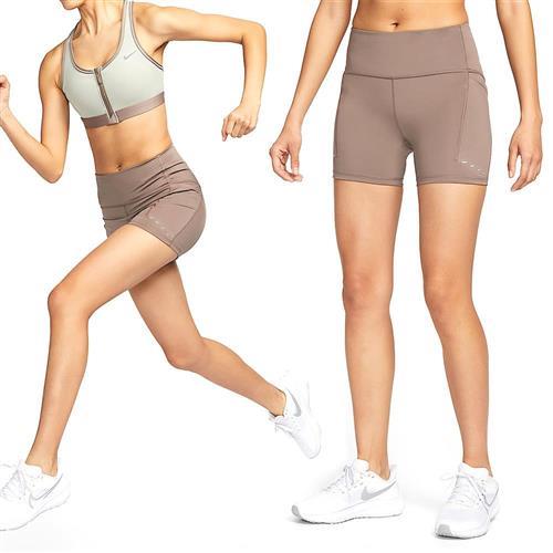 Nike Swift HR 4IN Short 女款 棕色 瑜珈 運動 緊身 短褲 HJ2259-233