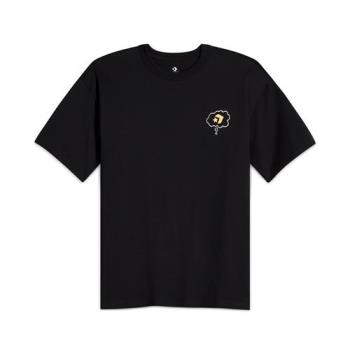 Converse Garden Rain Tee 男款 黑色 上衣 休閒 插畫 圓領 短袖 10027714-A01