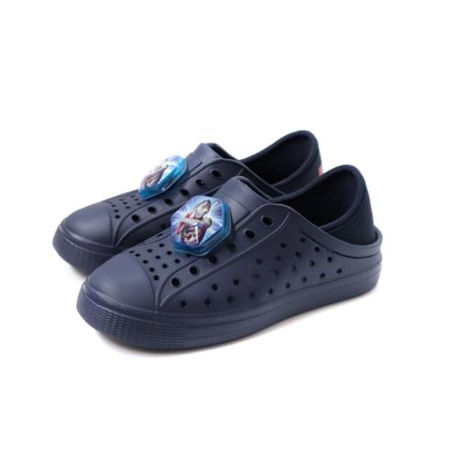 超人力霸王德卡 洞洞鞋 電燈鞋 中童 童鞋 深藍色 UM8893 no007