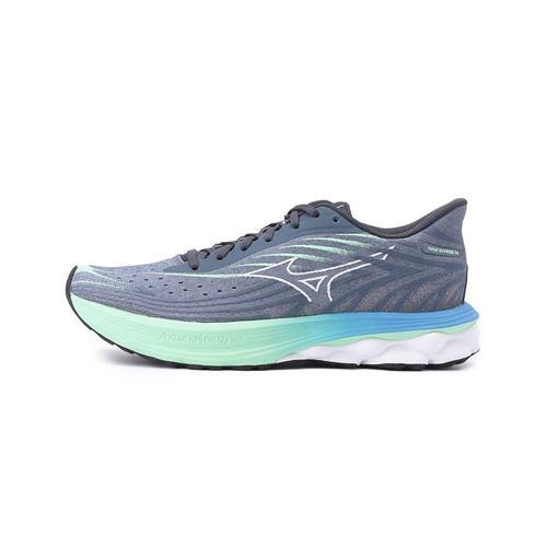MIZUNO WAVE SKYRISE 6 慢跑鞋 靛藍綠 J1GC250901 男鞋