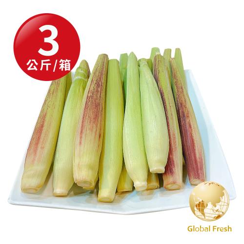  盛花園蔬果 台南佳里帶殼玉米筍3kg x1箱(非基因改造)