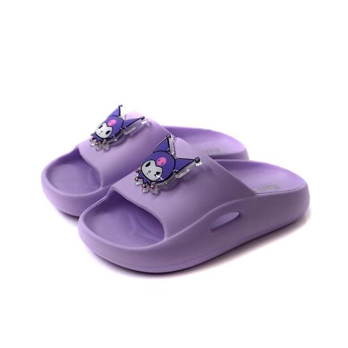 三麗鷗 Sanrio 酷洛米 兒童拖鞋 中童 粉紫色 825806 no018
