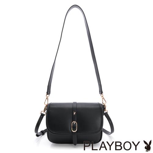 PLAYBOY - 斜背包  Brief系列 - 黑色
