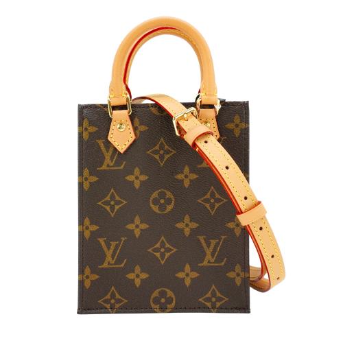 Louis Vuitton 展示品 Petit Sac Plat 手提斜背二用琴譜包(M81295-咖)