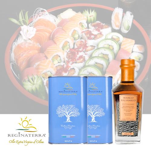 REGINATERRA 王后之地 義大利第一道冷壓初榨橄欖油500ml*2罐+白色金標250ml/組/聖誕 送禮