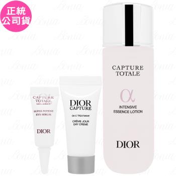 Dior迪奧 逆時保養滿額禮(逆時能量奇蹟露50ml+逆時能量超彈力亮眼精華3ml+逆時活氧膠原霜5ml)(公司貨)