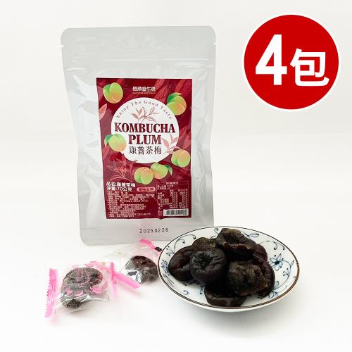 【王媽媽推薦】康普茶梅4包組(70g/包)