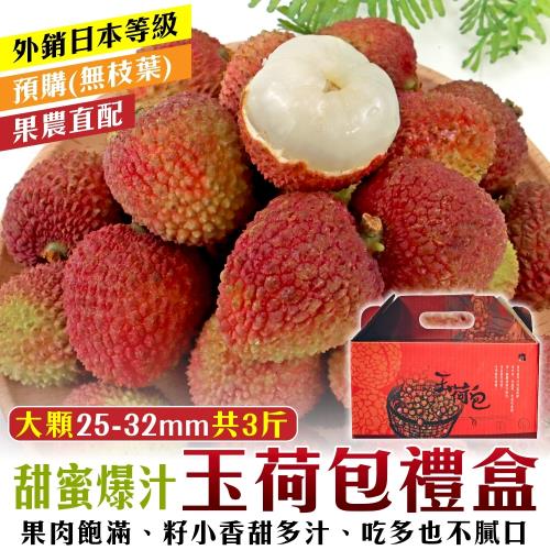 【外銷等級】高雄大樹玉荷包25-32mm (約3斤/盒)(去枝去葉 純果粒)