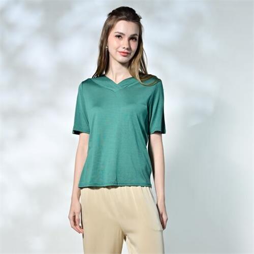 闕蘭絹日本全新100%蠶絲精品上衣