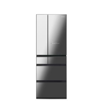 Panasonic 國際牌 520公升日本製鏡面六門變頻電冰箱(鑽石黑)NR-F521HX-X1