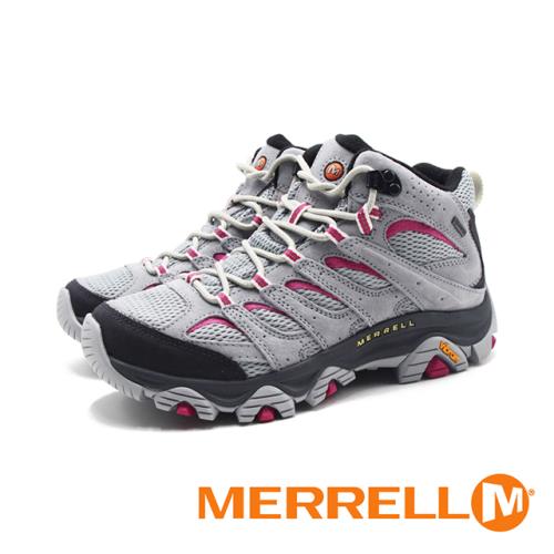 MERRELL(女)MOAB 3 MID GORE-TEX防水登山中筒鞋 女鞋-淺灰(另有淺黑)