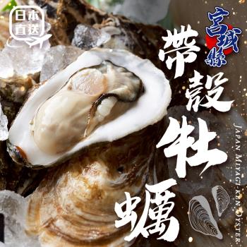 海肉管家-日本宮城縣帶殼牡蠣x1箱(每箱約20-30顆 約2.5kg/箱)