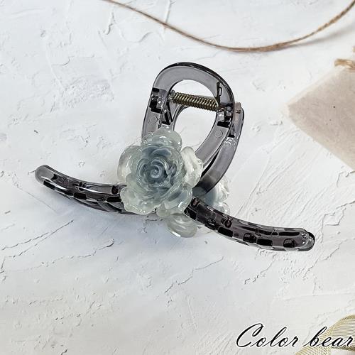 【卡樂熊】基本簡約玫瑰花朵造型抓夾/鯊魚夾