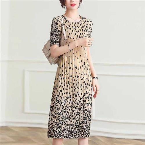 【KEITH-WILL歐風】韓國三宅風格壓褶精品典雅序曲洋裝