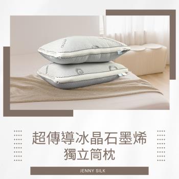 JENNY SILK MIT超傳導石墨烯冰晶獨立筒枕2入