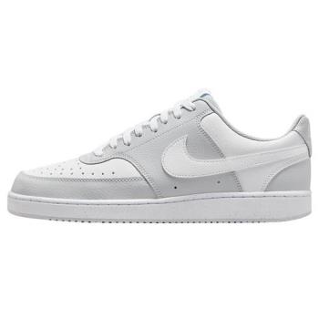 Nike 休閒鞋 男鞋 皮革 Court Vision 灰白【運動世界】HM9862-002
