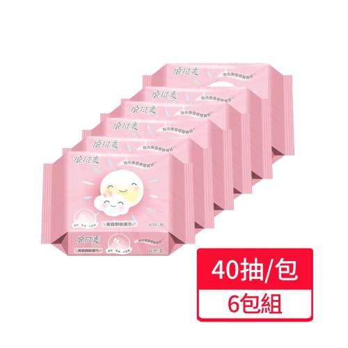 【悅拭美】美容卸妝濕巾40抽/包;6包組