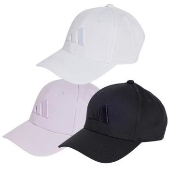 Adidas 帽子棒球帽老帽三條線純棉白/紫/黑【運動世界】JC8879/JC8880