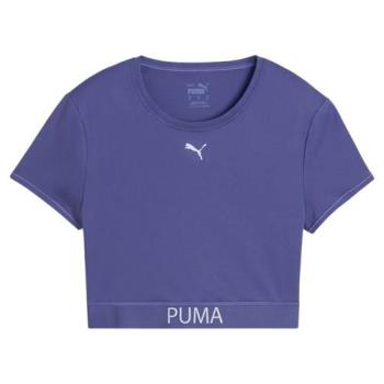 Puma 短袖上衣 女裝 短版 紫【運動世界】52680546