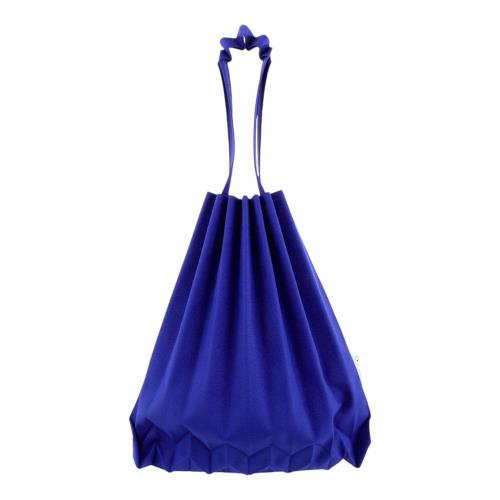 ISSEY MIYAKE 三宅一生 -Me 系列I皺褶手提樹幹包(寶藍色)小款