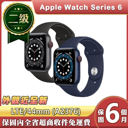 【福利品】蘋果 Apple Watch Series 6 LTE 44mm鋁金屬錶殼智慧手錶