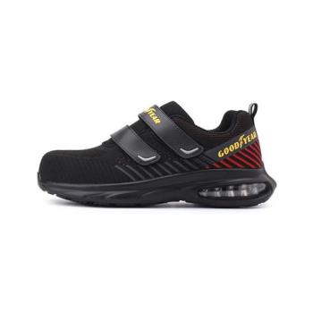 GOODYEAR 紅雀 雙魔鬼氈氣墊塑鋼頭防護鞋 紅黑 GAMX43910 男鞋 鞋全家福
