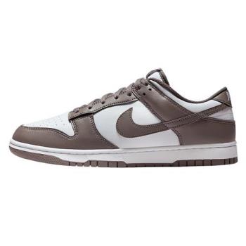Nike 休閒鞋 男鞋 皮革 Dunk Low Retro 咖啡灰白【運動世界】HF5441-111