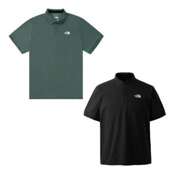 The North Face 北面 防曬短袖上衣 男裝 排汗Polo衫 綠/黑【運動世界】NF0A87W2HCH/NF0A87W2JK3
