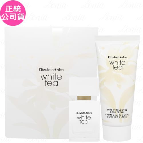 Elizabeth Arden雅頓 白茶香水舒體組(白茶香水舒體霜100ml+白茶香水30ml)(公司貨)