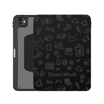 Vokamo Apple iPad Air 13寸(2024/2025) 旋轉支架保護皮套(黑)