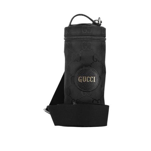 展示商品_GUCCI Off The Grid GG 再生尼龍圓筒手提/斜背二用包(黑色)